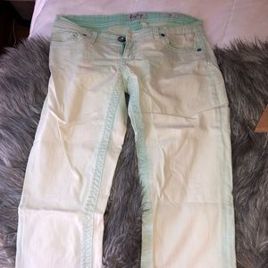 Faded blue crop pants 💗